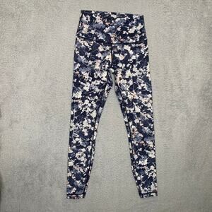 Lululemon women 6 wunder under leggings 25" inseam high rise geometric athletic